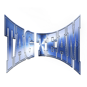 Logo of the Multi Platinum Music Group Tag Team. Members DC Glenn and Steve Rolln. Blue Chrome